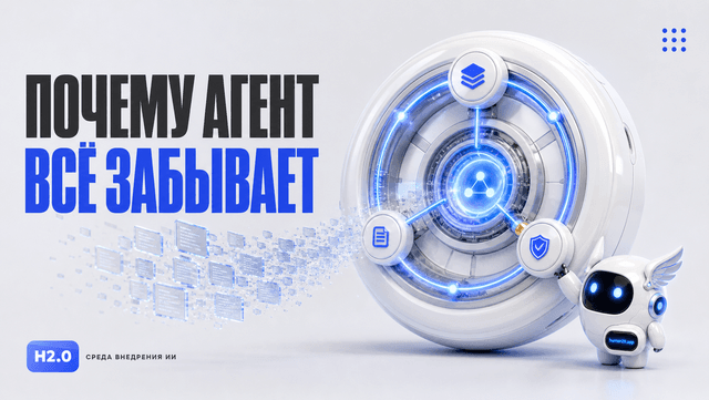 Обложка статьи: Ваш ИИ-агент не умнеет. Он просто каждый день начинает с нуля