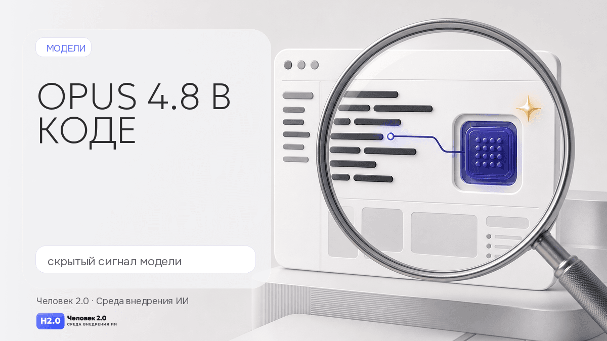 Обложка статьи: Opus 4.8 всплыл в Claude Code
